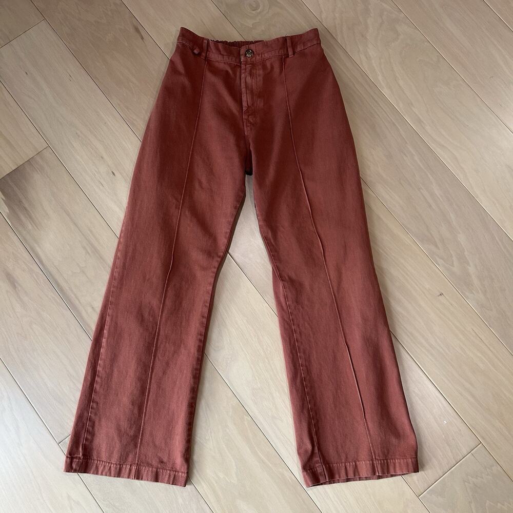 Big Bud Press Western Pants Pintuck Seam Wide Leg *Stain Women’s Medium